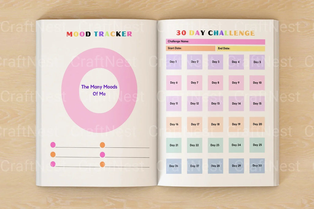 ADHD Printable Planner emotional regulation and mindfulness activities