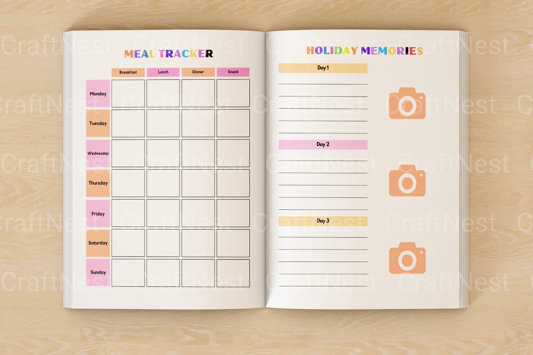 ADHD Printable Planner school planner and homework organization pages