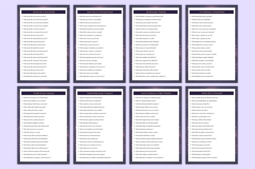 Manifestation Attraction Prompts