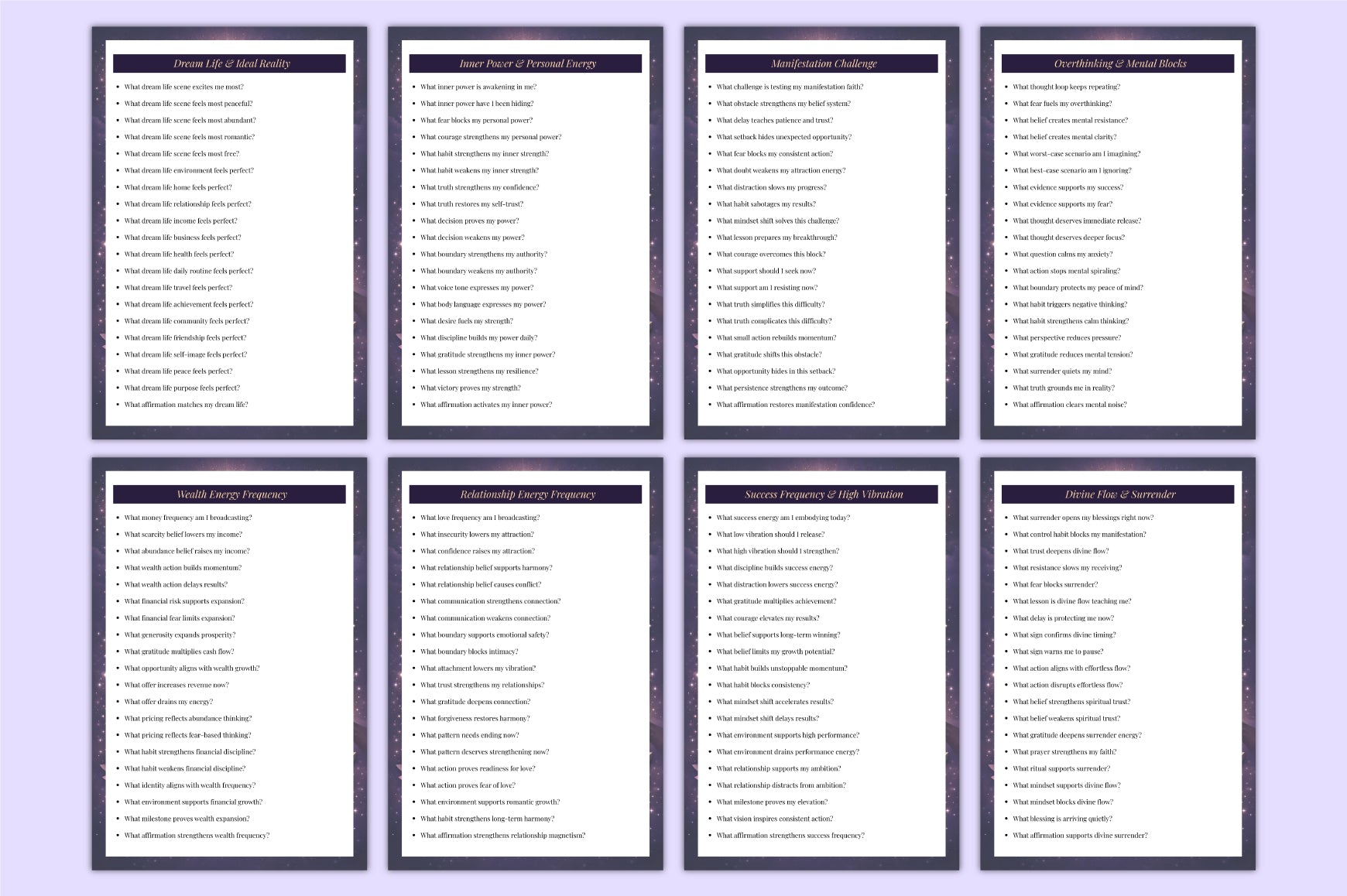 Manifestation Attraction Prompts