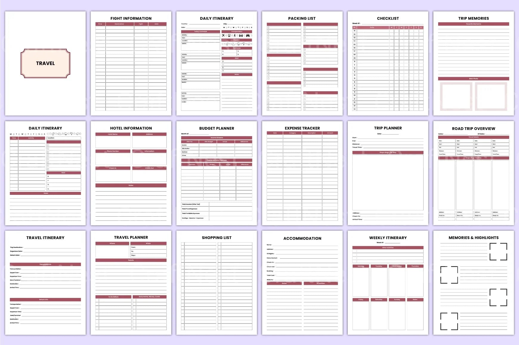 Ultimate ADHD Life Organizer complete printable ADHD planner bundle