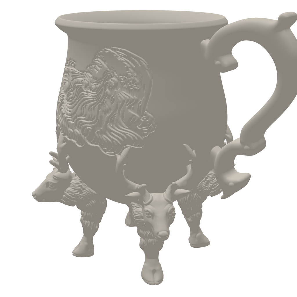 Santas Mug Drinking 3D Print STL File