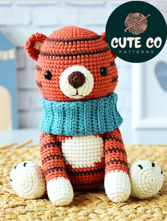Tiger Snood Crochet Pattern