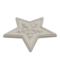 Snow Star Ornament 3D Print STL File