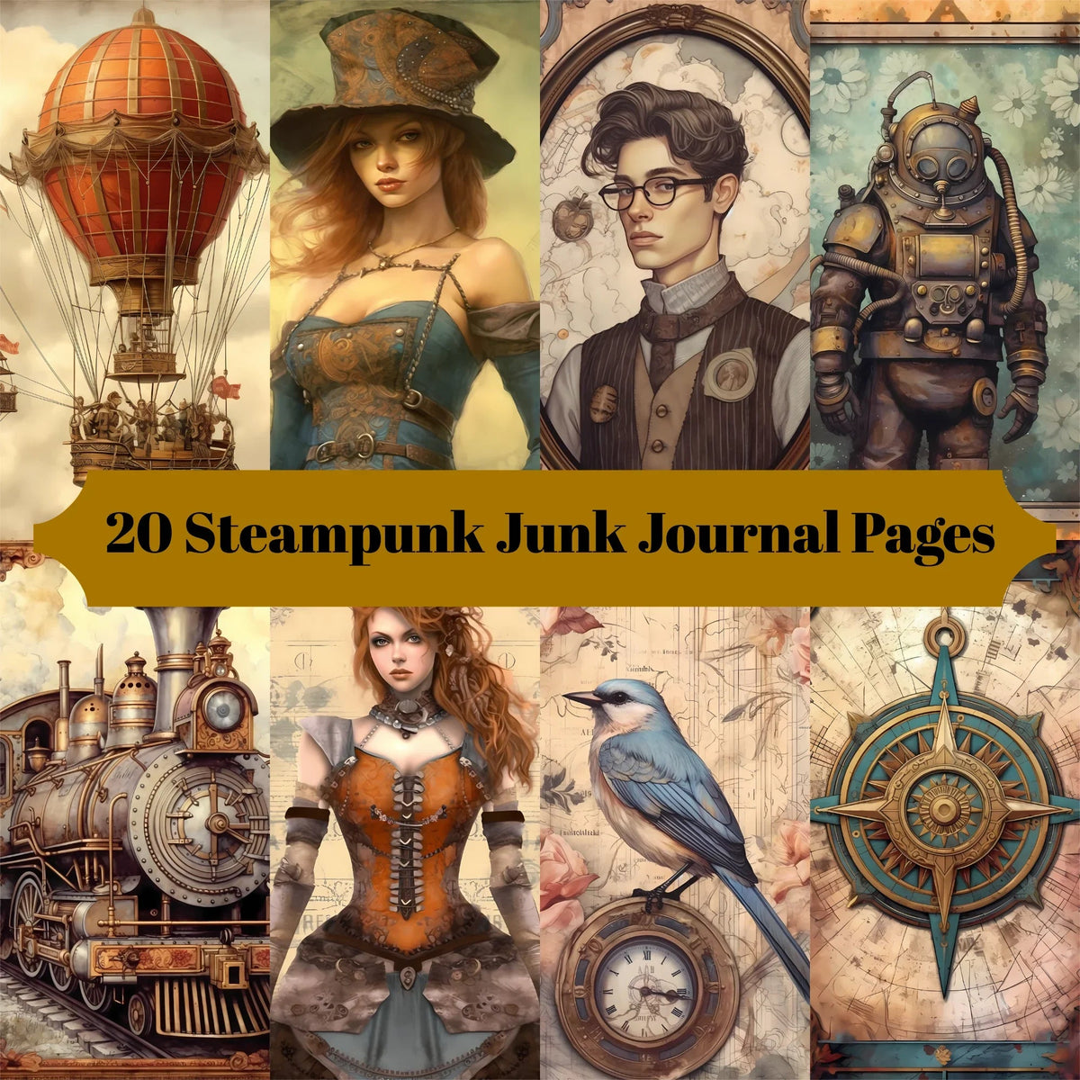  Get Free Steampunk Junk Journal Pages