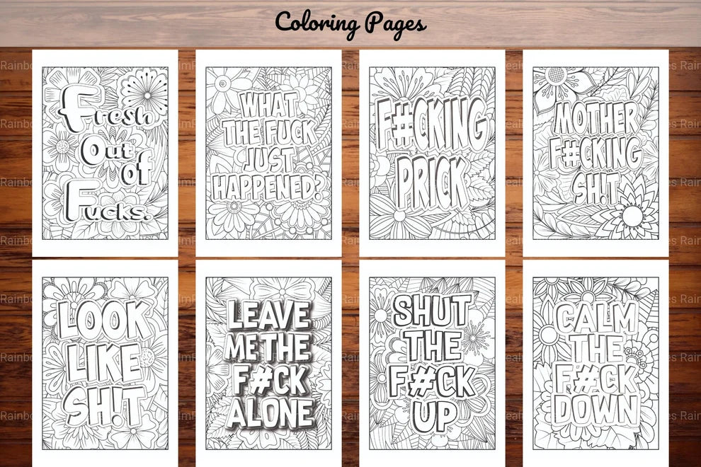 Swear Words Coloring Book