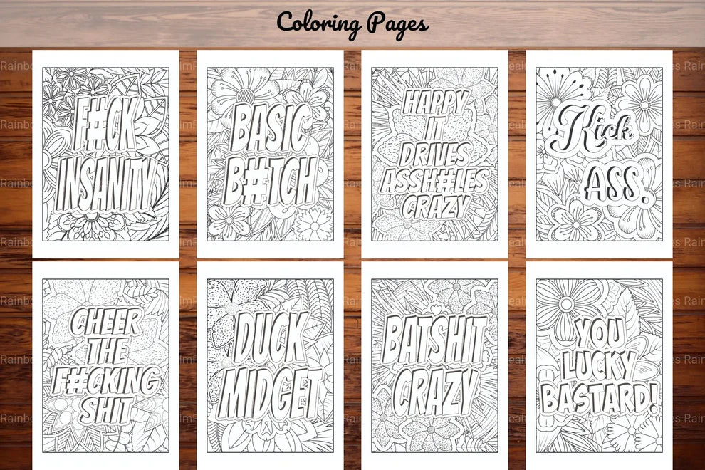 Swear Words Coloring Book