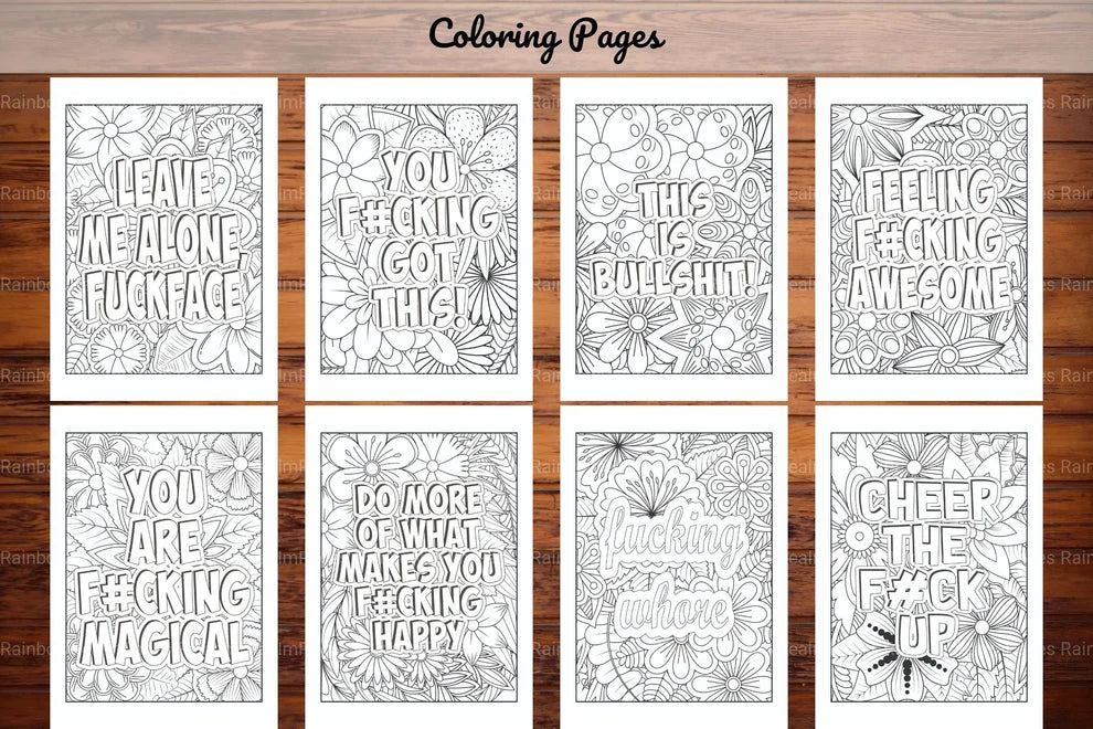 Swear Words Coloring Book