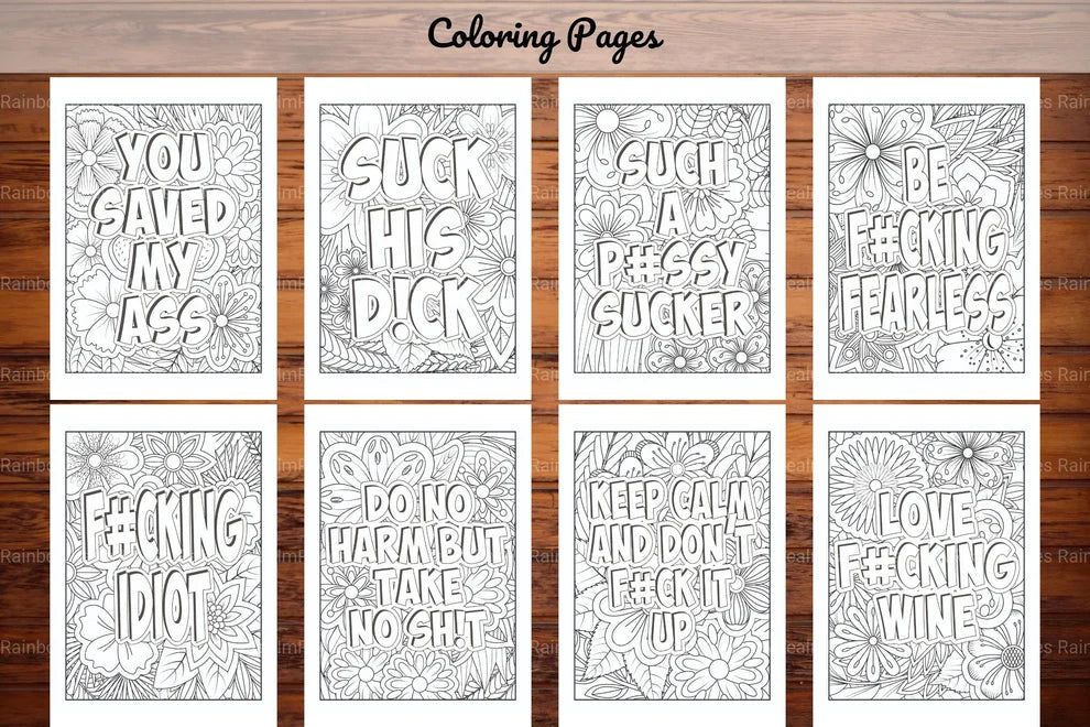 Swear Words Coloring Book