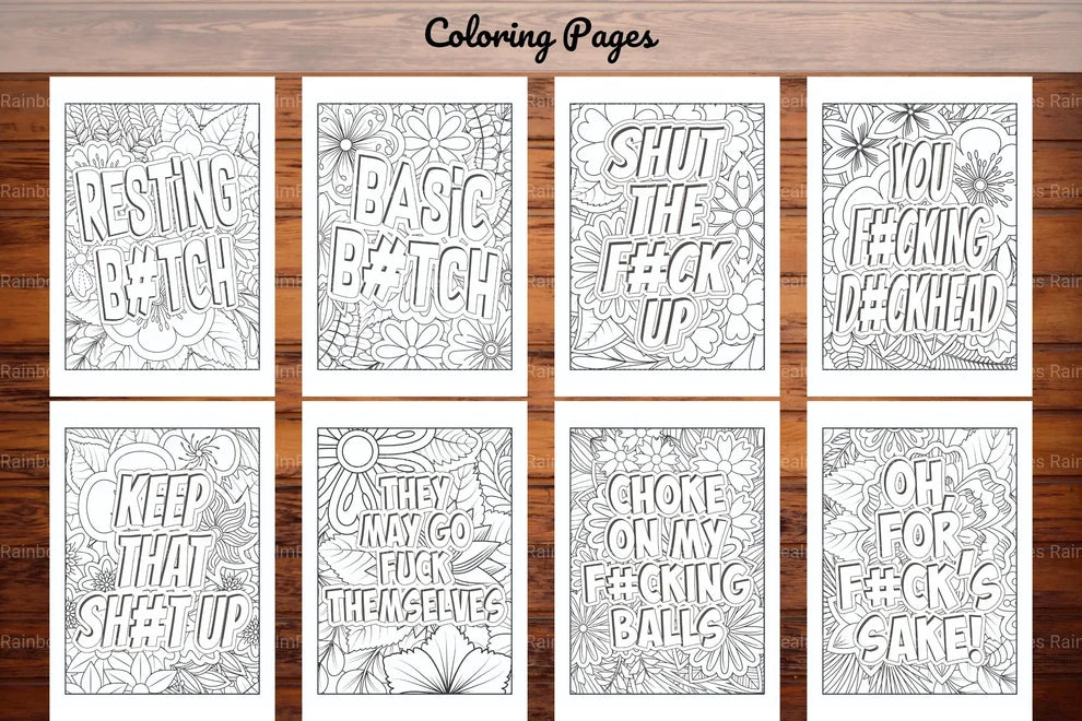 Swear Words Coloring Book
