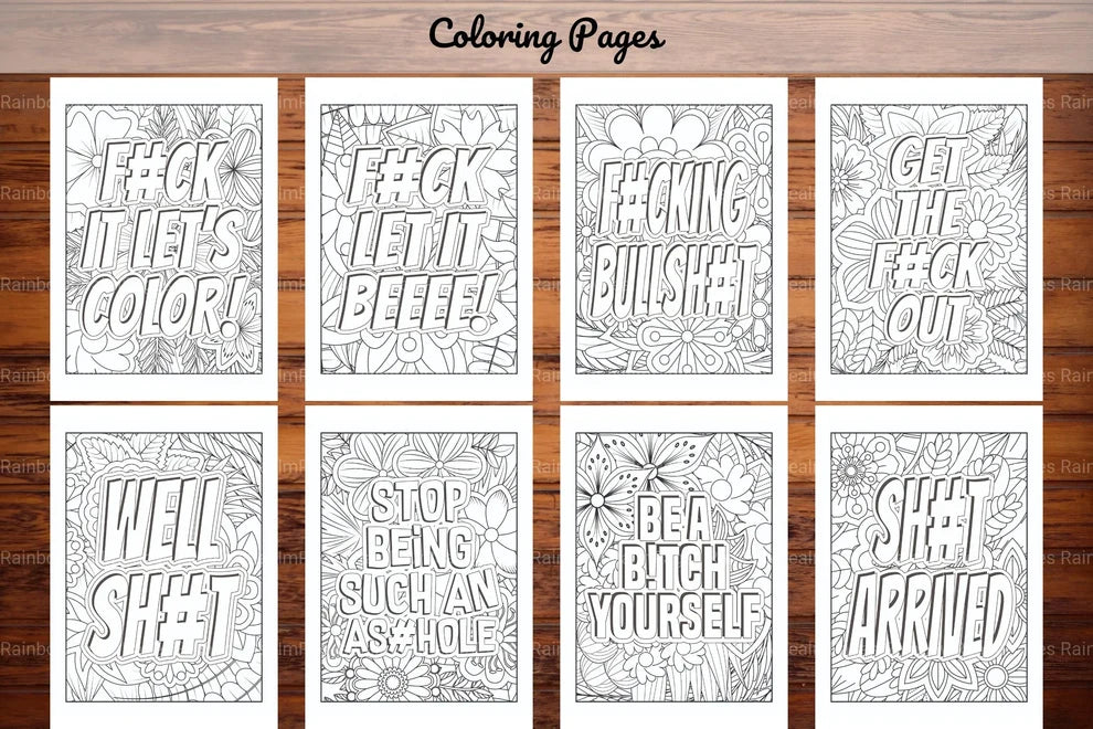 Swear Words Coloring Book