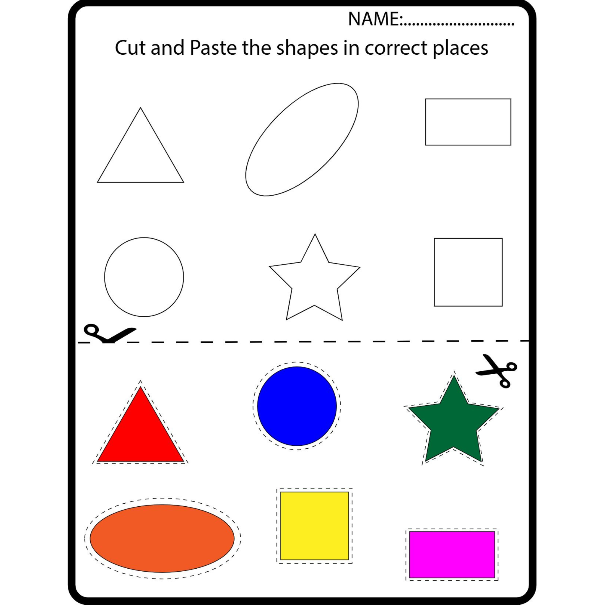 All About Shapes Worksheets