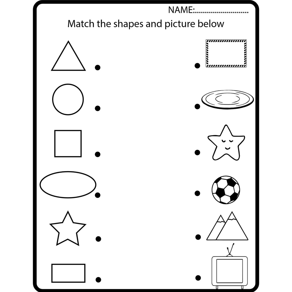 All About Shapes Worksheets