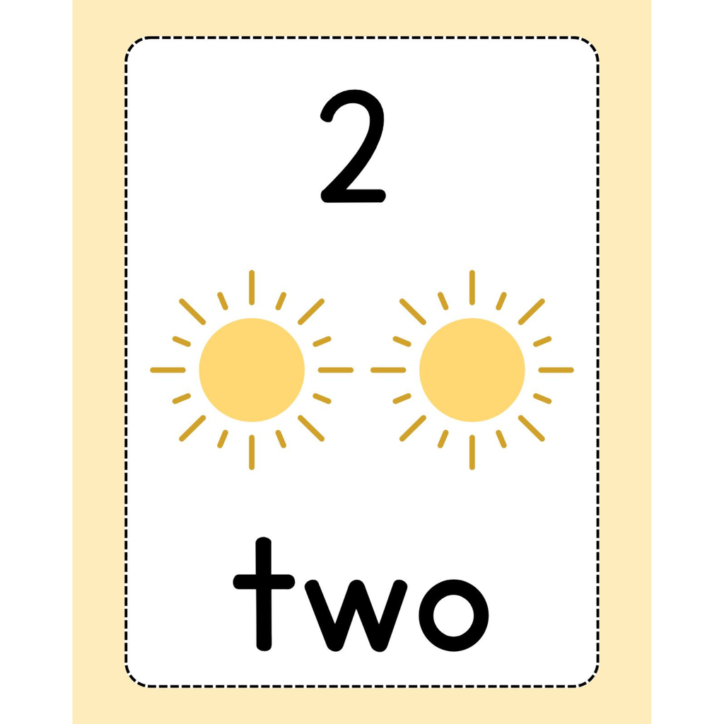 Number Picture Flashcards