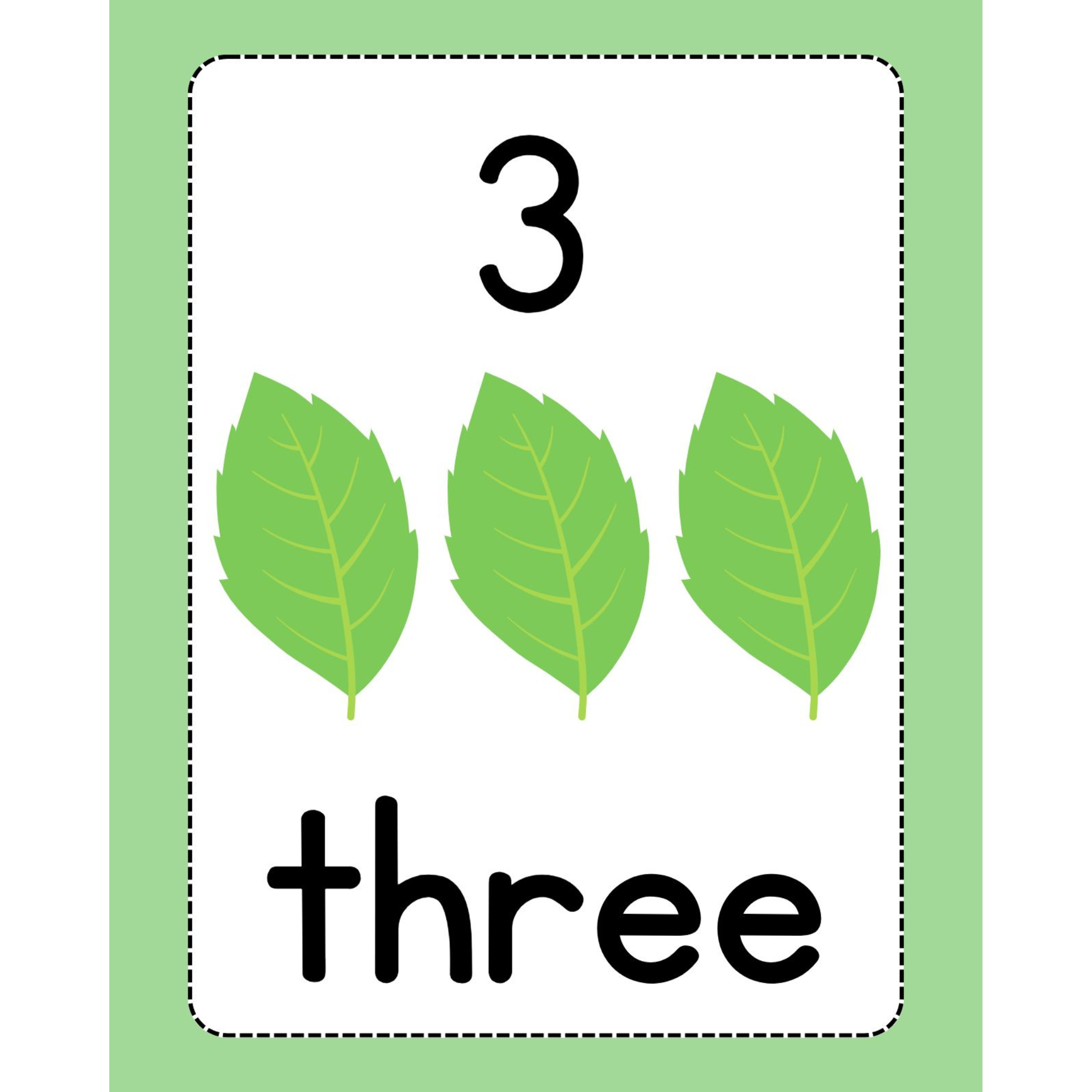 Number Picture Flashcards
