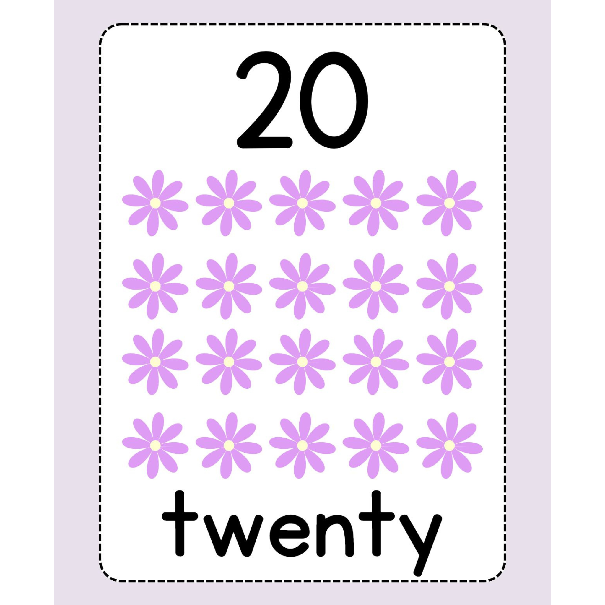 Number Picture Flashcards