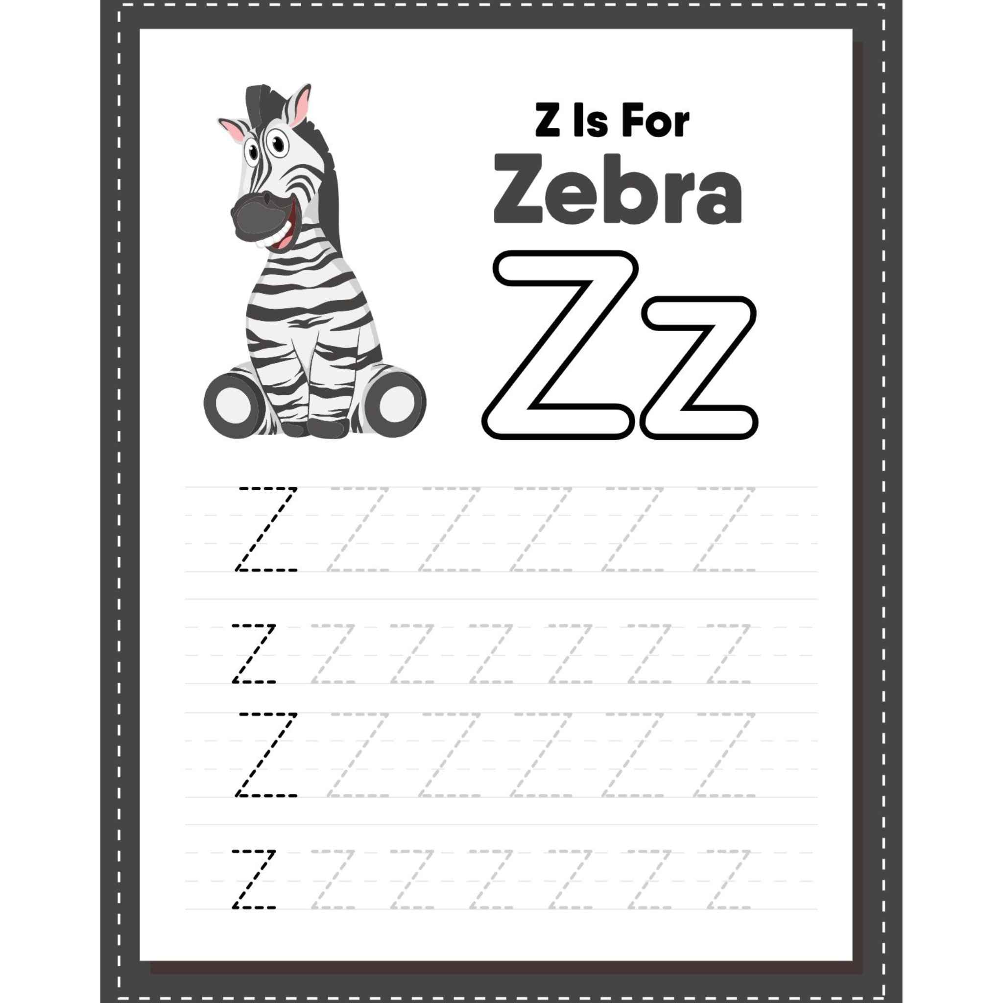 Alphabet Tracing Worksheet a Z