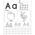 Alphabet Worksheet Trace Find Color