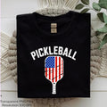 American flag pickleball shirt graphic digital product mockup