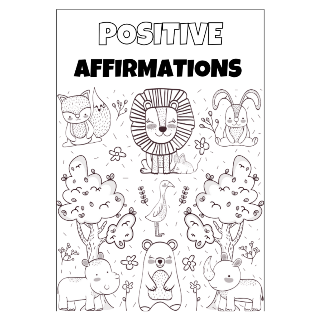 Animal Positive Affirmations Coloring Book