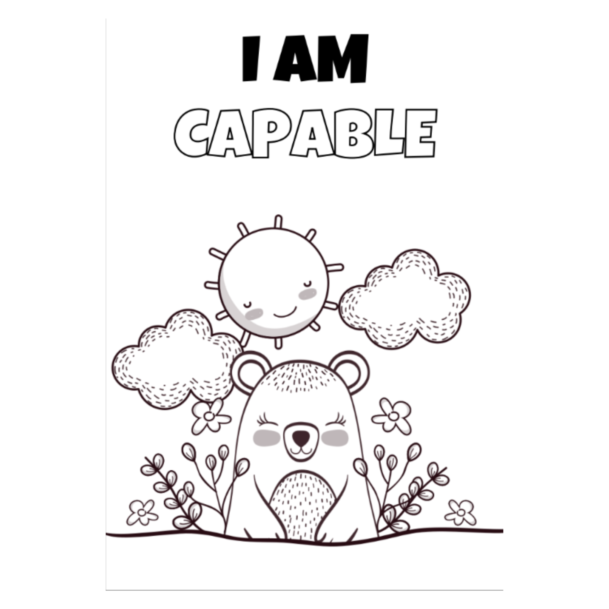 Animal Positive Affirmations Coloring Book