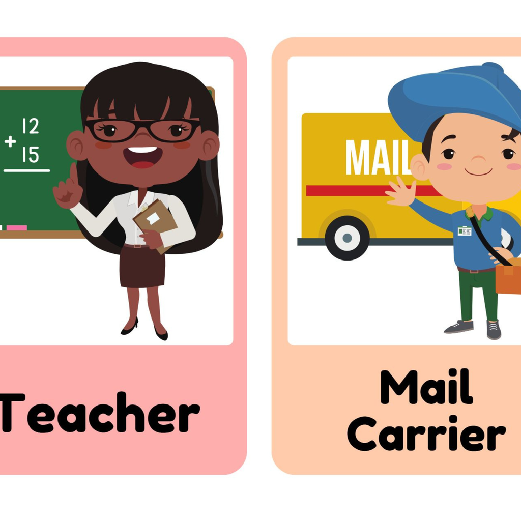 Community Helpers Flashcards for Kids