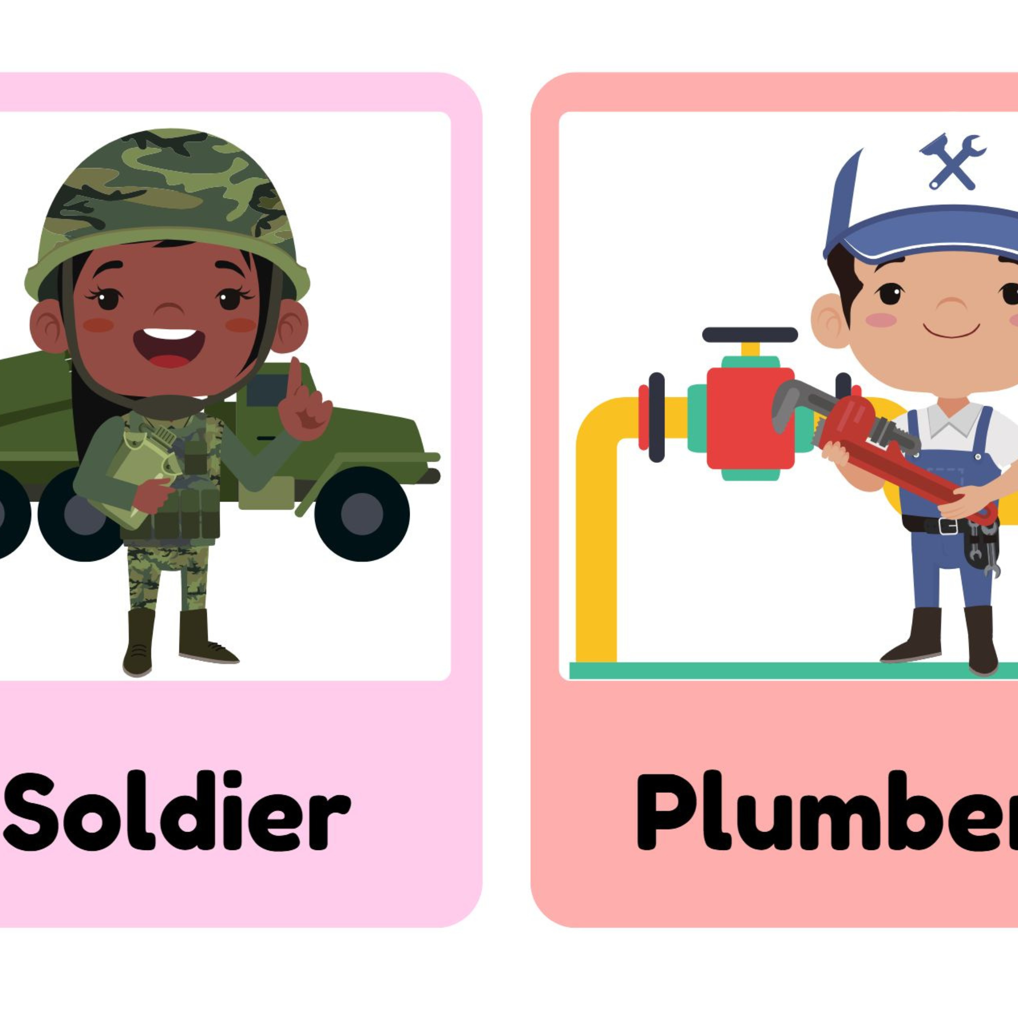 Community Helpers Flashcards for Kids