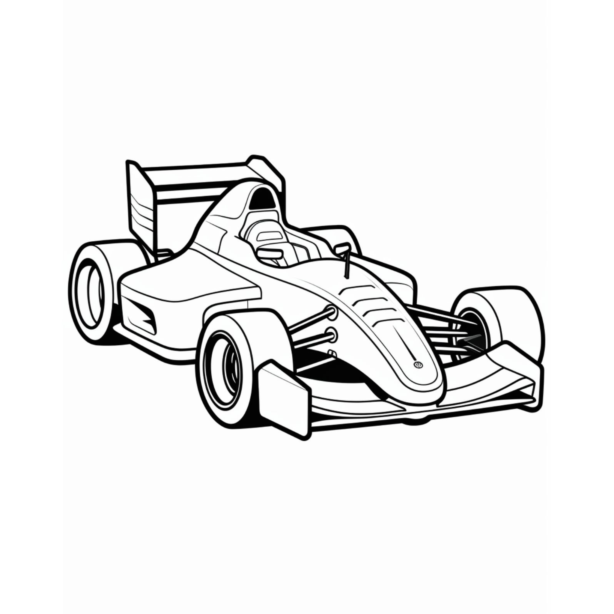 Race Car Coloring Book for Kids