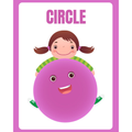 Illustrated Shapes Flashcards