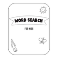 Word Search Activity Book for Kids