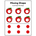 Missing Shape Cut and Paste Worksheets