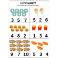 How Many Count and Circle Worksheets
