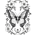Butterfly Coloring Pages