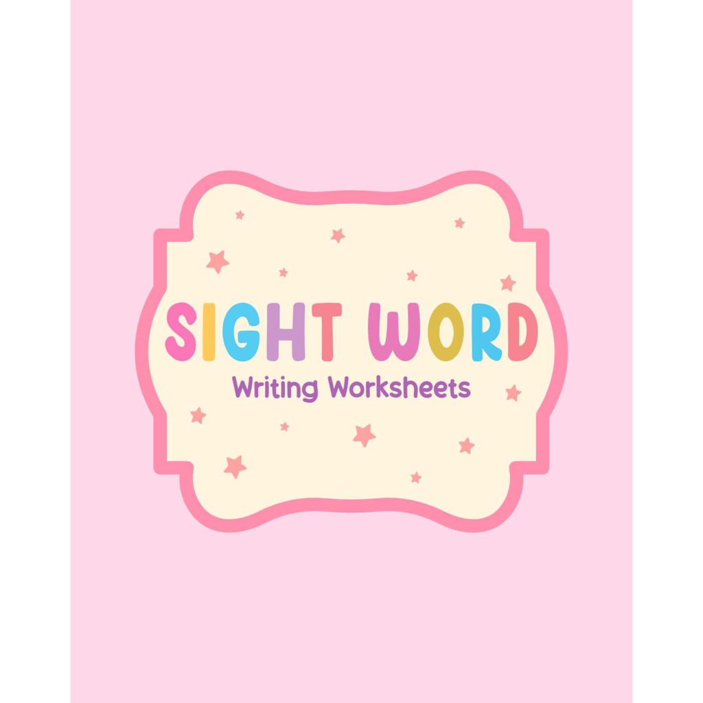 Sight Word Read Trace Write Worksheets Bundle
