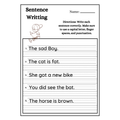 Sentence Writing Correction Worksheets