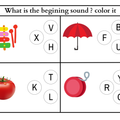 Beginning Sounds Letter Recognition Phonics Worksheets