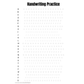Handwriting Tracing Practice Worksheets