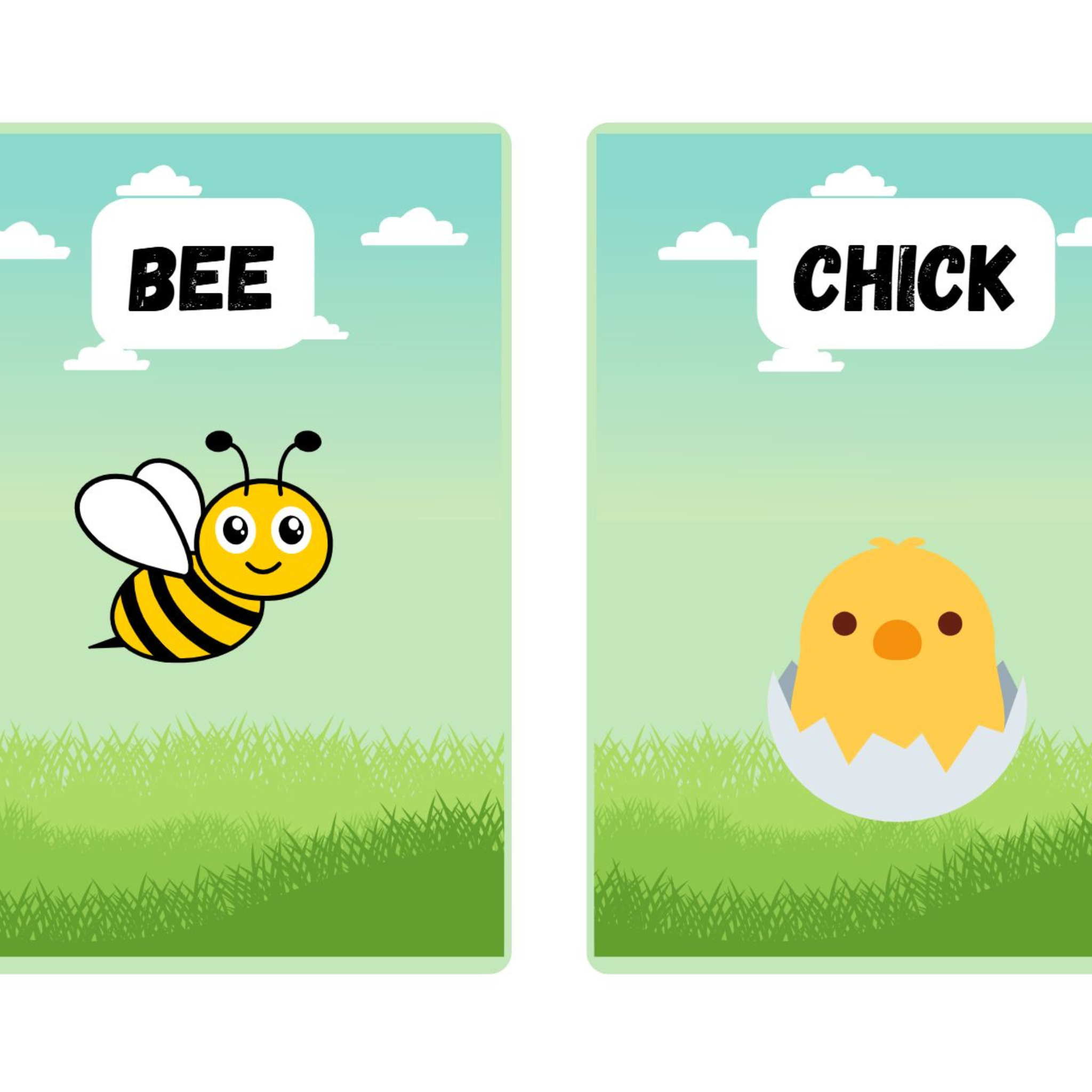 Farm Animals Flashcards for Kids