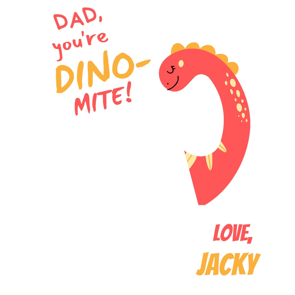 Father's Day Dinosaur Pun Card