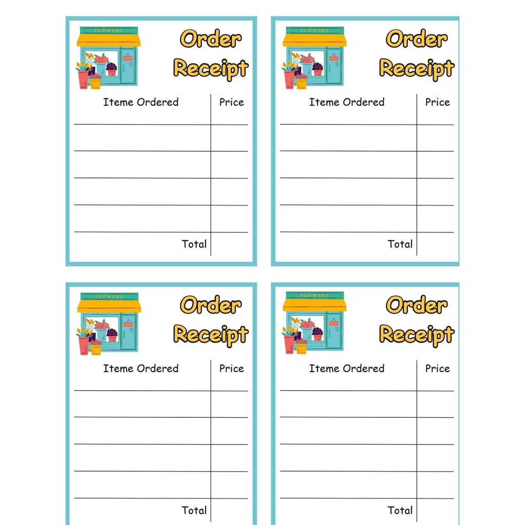 Flower Shop Dramatic Play Printables