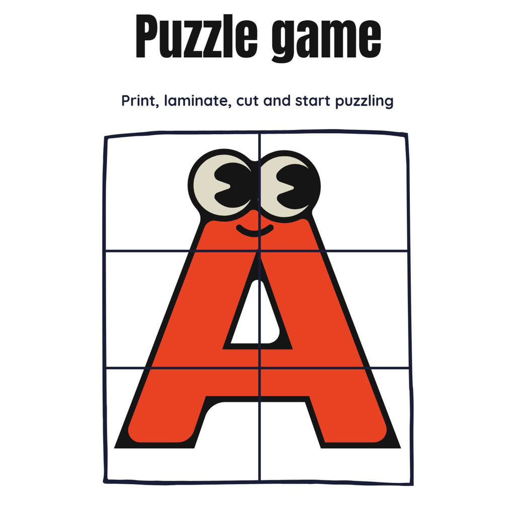Fruit and Alphabet Puzzle Game
