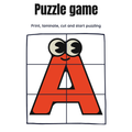 Fruit and Alphabet Puzzle Game