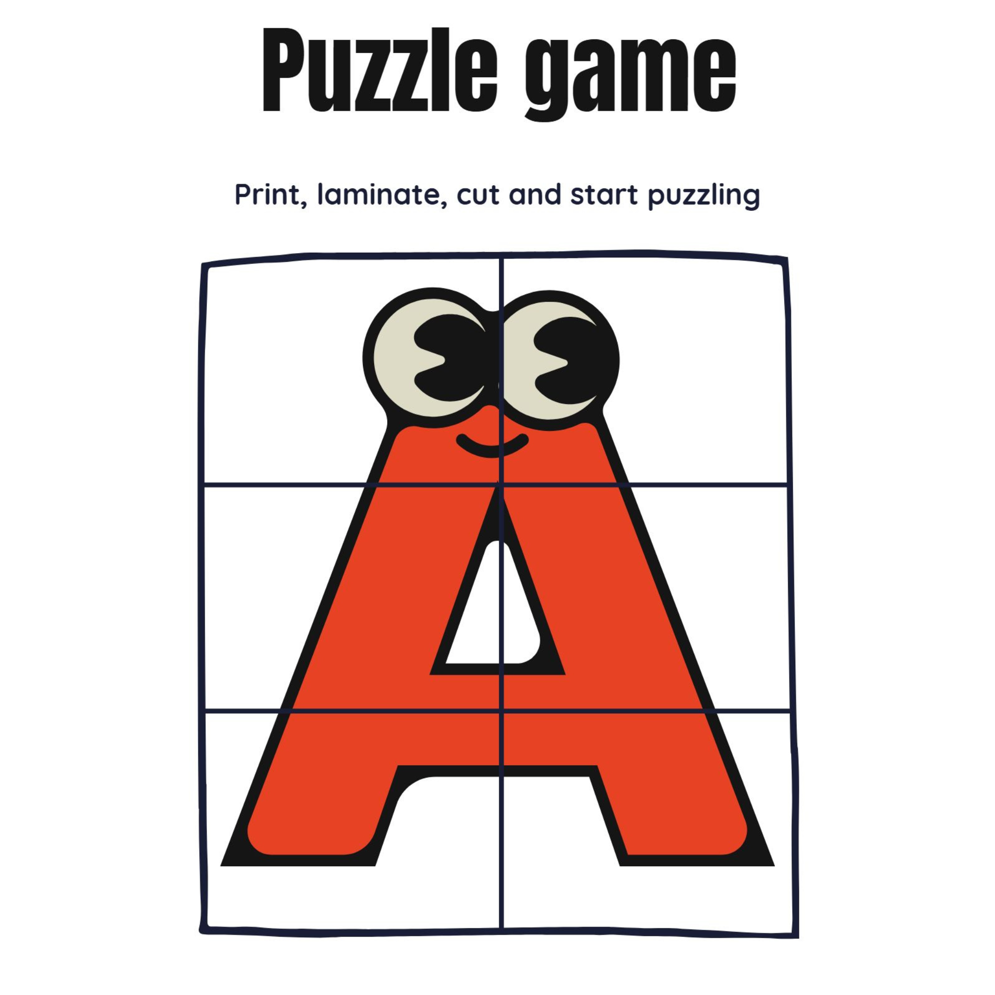 Fruit and Alphabet Puzzle Game
