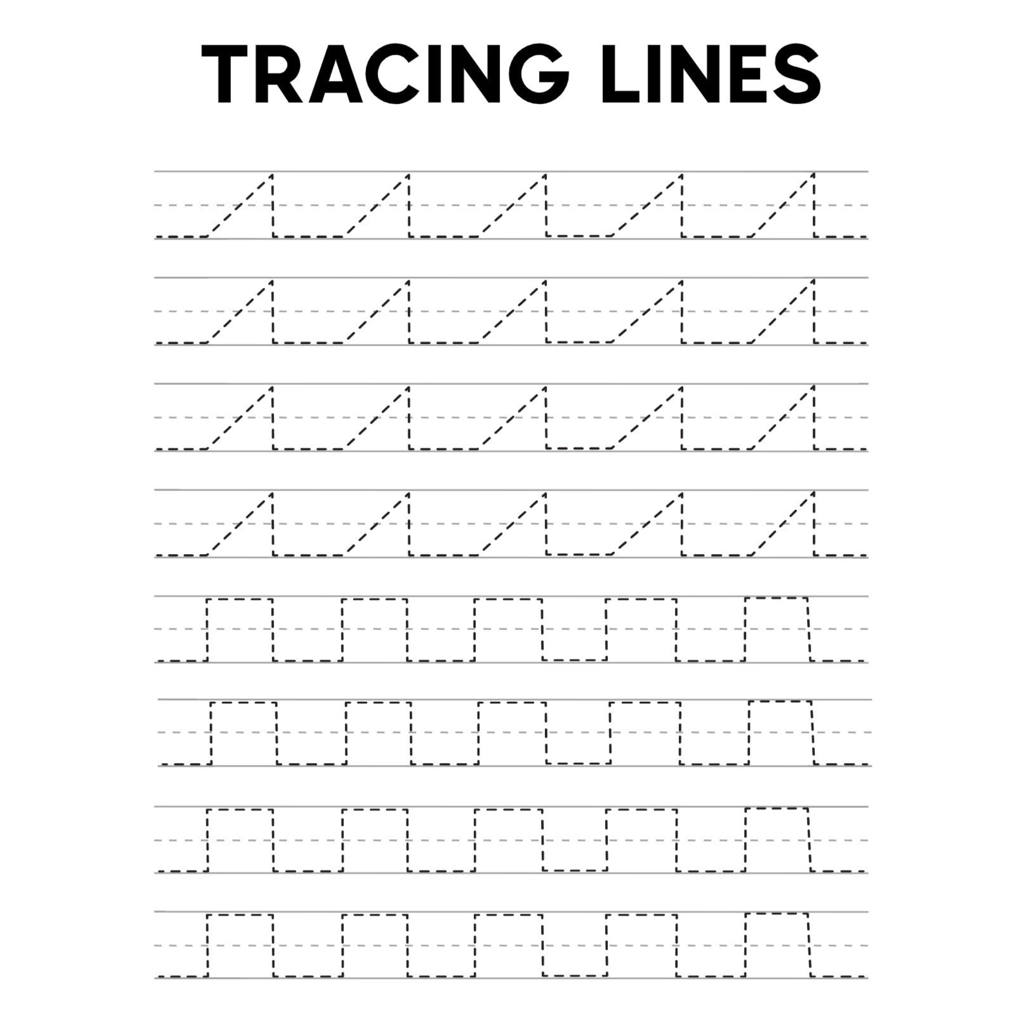 Handwriting and Shape Tracing Practice