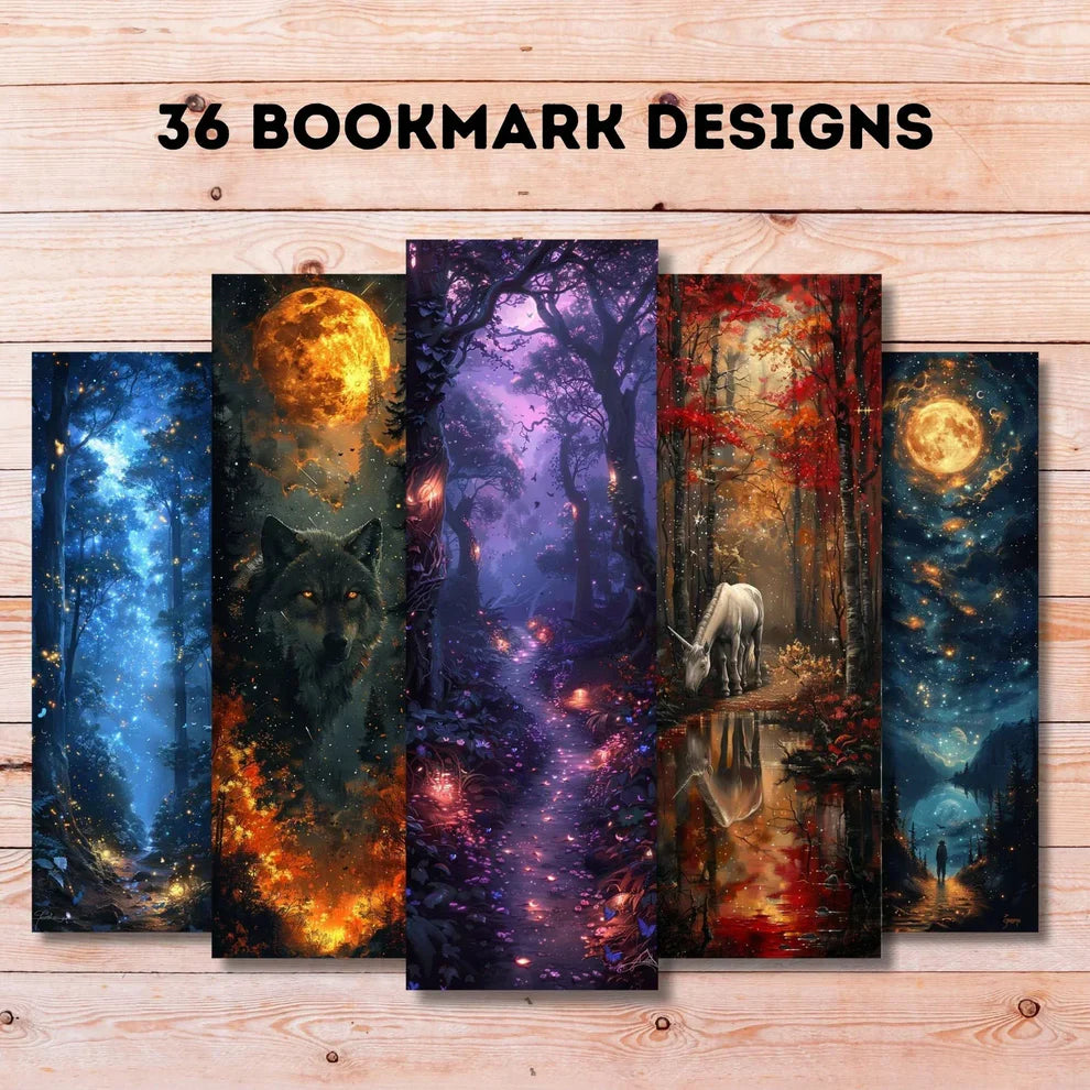 Mystical Bookmarks Junk Journal Pages