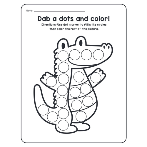 A-Z Animals Dot Marker Worksheets