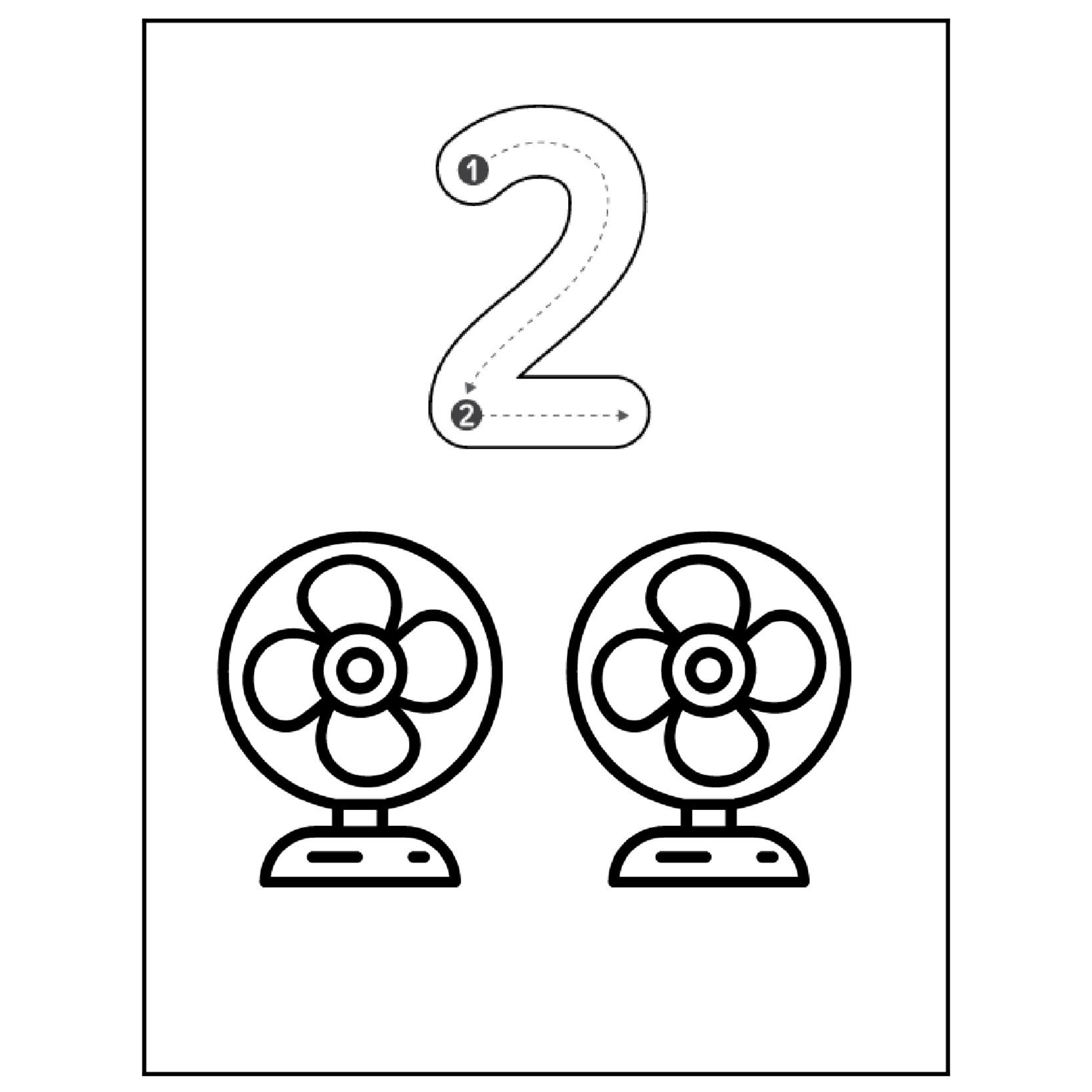 Number Tracing and Coloring Book