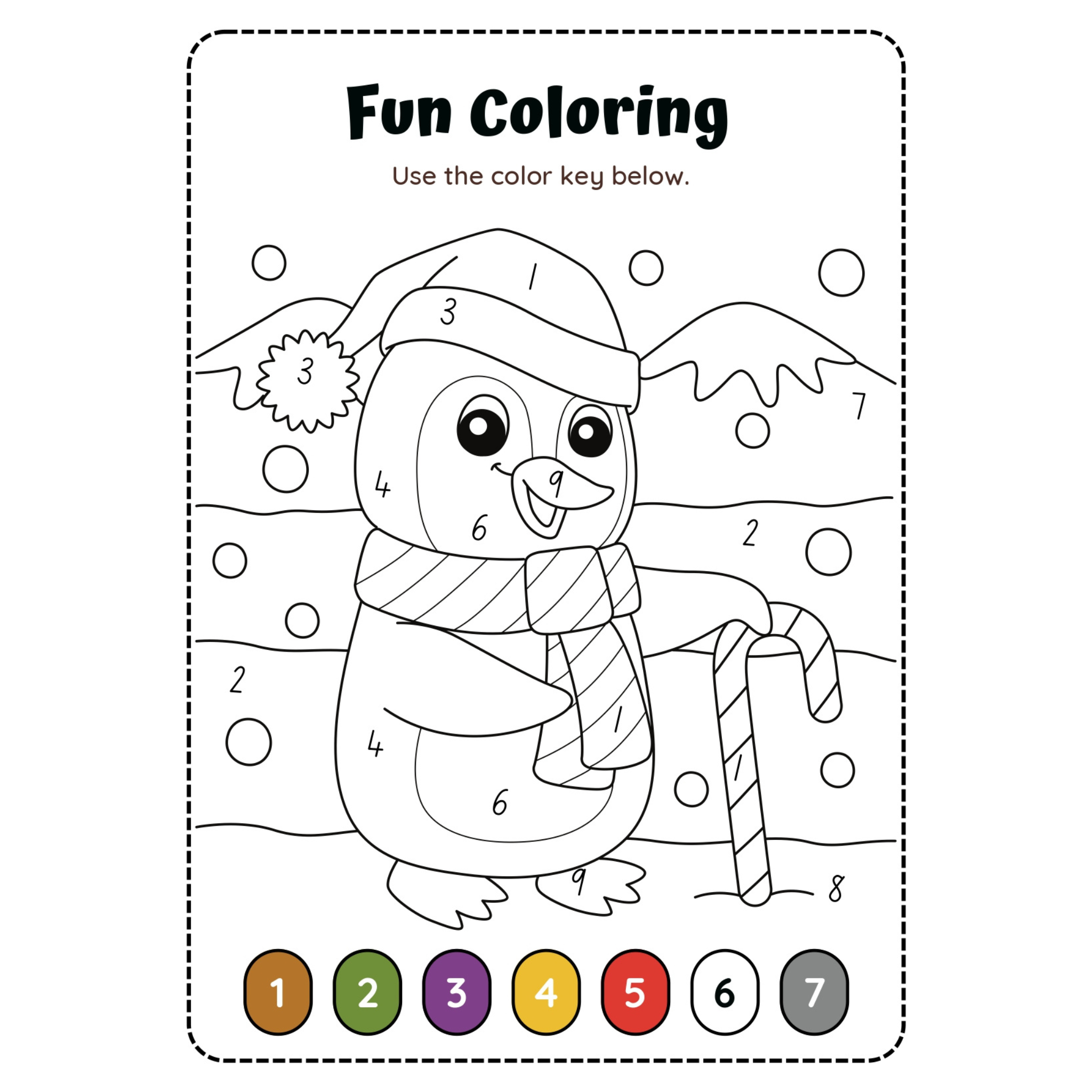 Fun Coloring by Number Worksheets