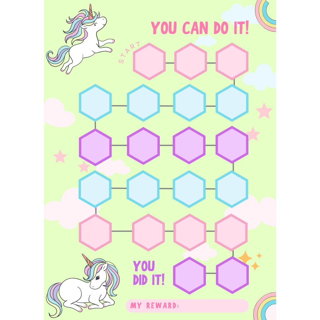 Unicorn Reward Chart Printable