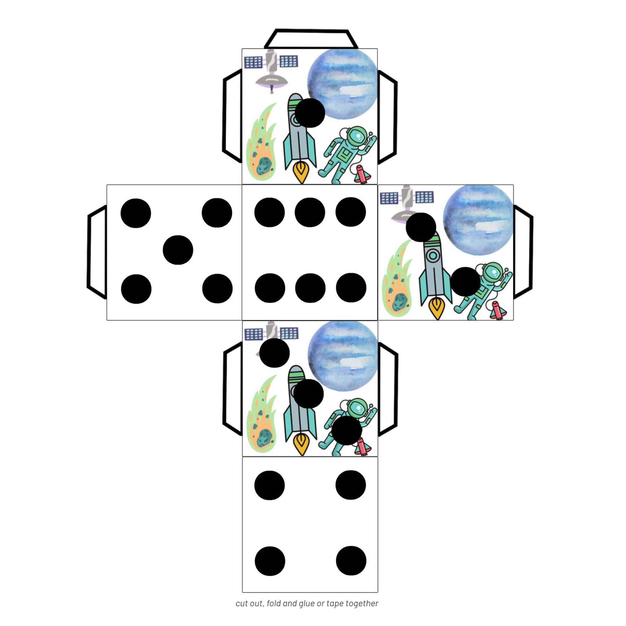 Printable Dice Templates Bundle